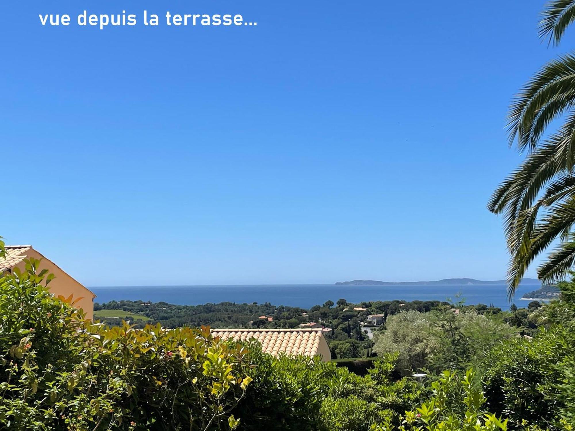 Appartement Rdc Terrasse Vue Panoramique Mer La Croix-Valmer Exteriér fotografie